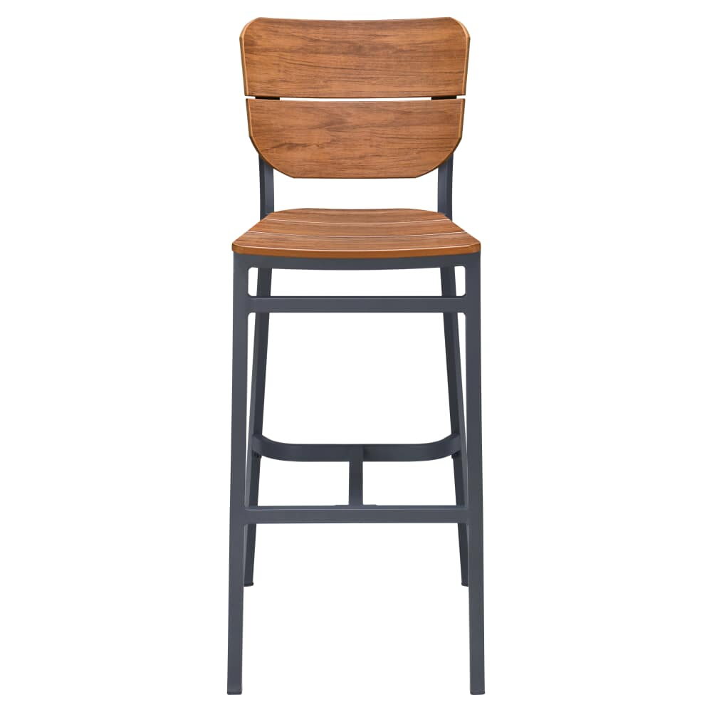 Outback Bar Stool in Aluminum for Outdoor Patio
