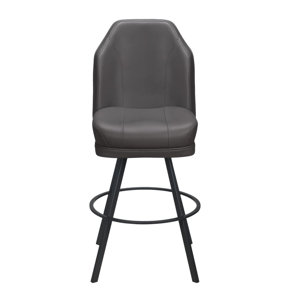 Giada Casino Bucket Bar Stool in Metal with Circular Frame