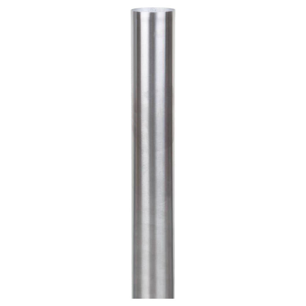 Outdoor Round Table Base in Silver Stainless Steel with Bar Height
