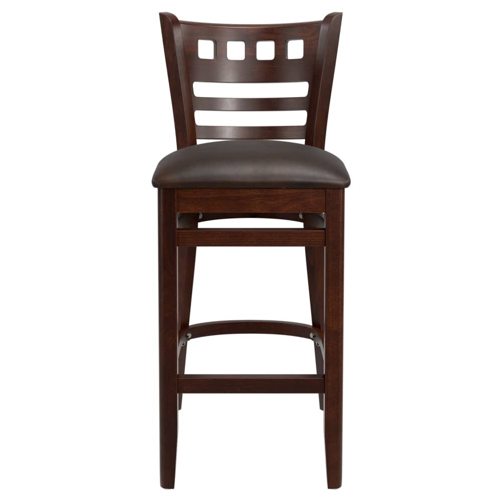 American Back Bar Stool in Wood